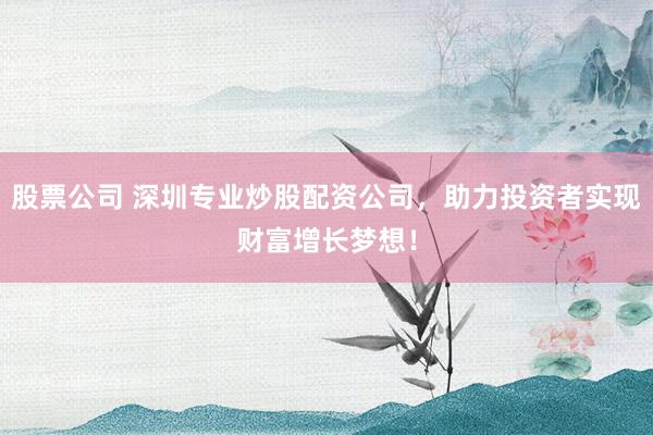 股票公司 深圳专业炒股配资公司，助力投资者实现财富增长梦想！