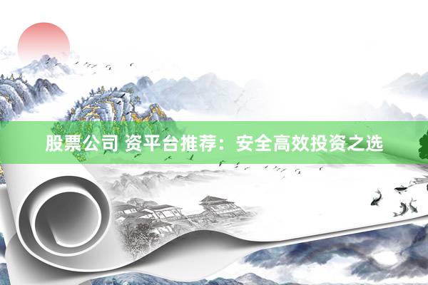 股票公司 资平台推荐：安全高效投资之选