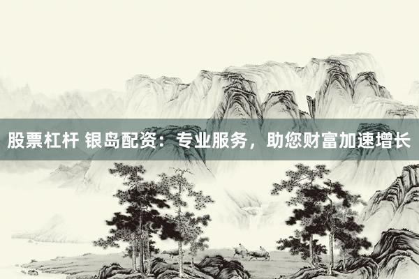 股票杠杆 银岛配资：专业服务，助您财富加速增长